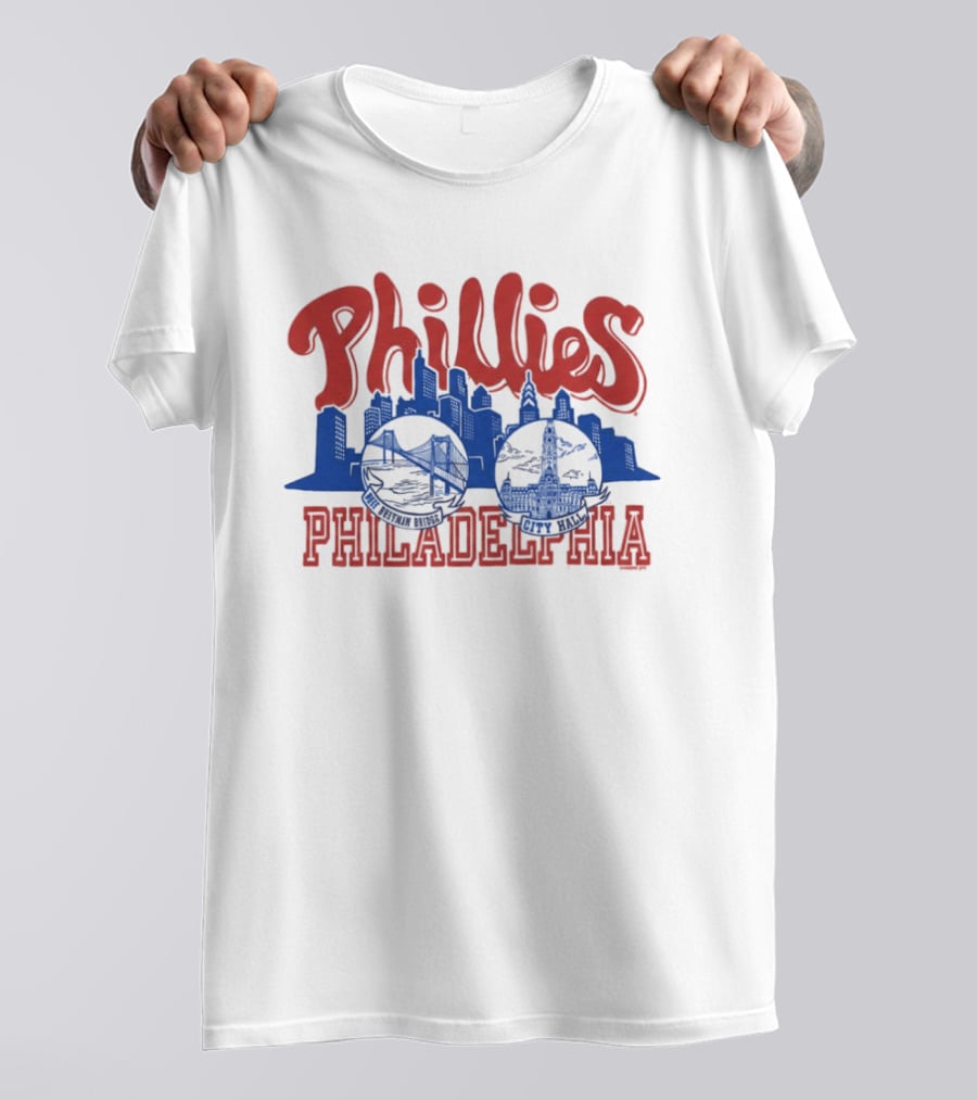 Phillies Philadelphia City Hall Skyline T-Shirt