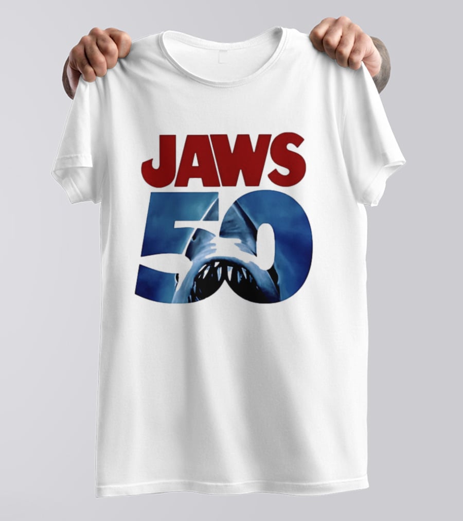 Jaws 50th Anniversary Shark Attack Celebration T-Shirt