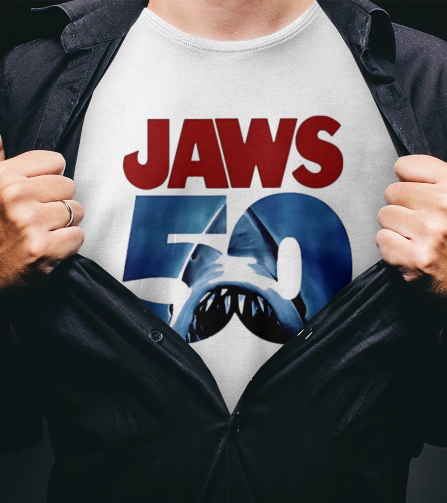 Jaws 50th Anniversary Shark Attack Celebration T-Shirt