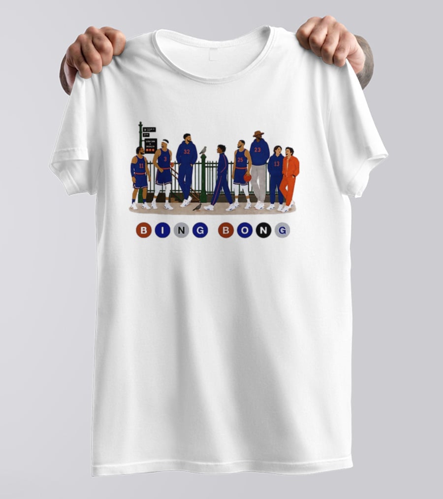 Borough Roll Call Bing Bong W 33rd 7th Ave New York Knicks T-Shirt