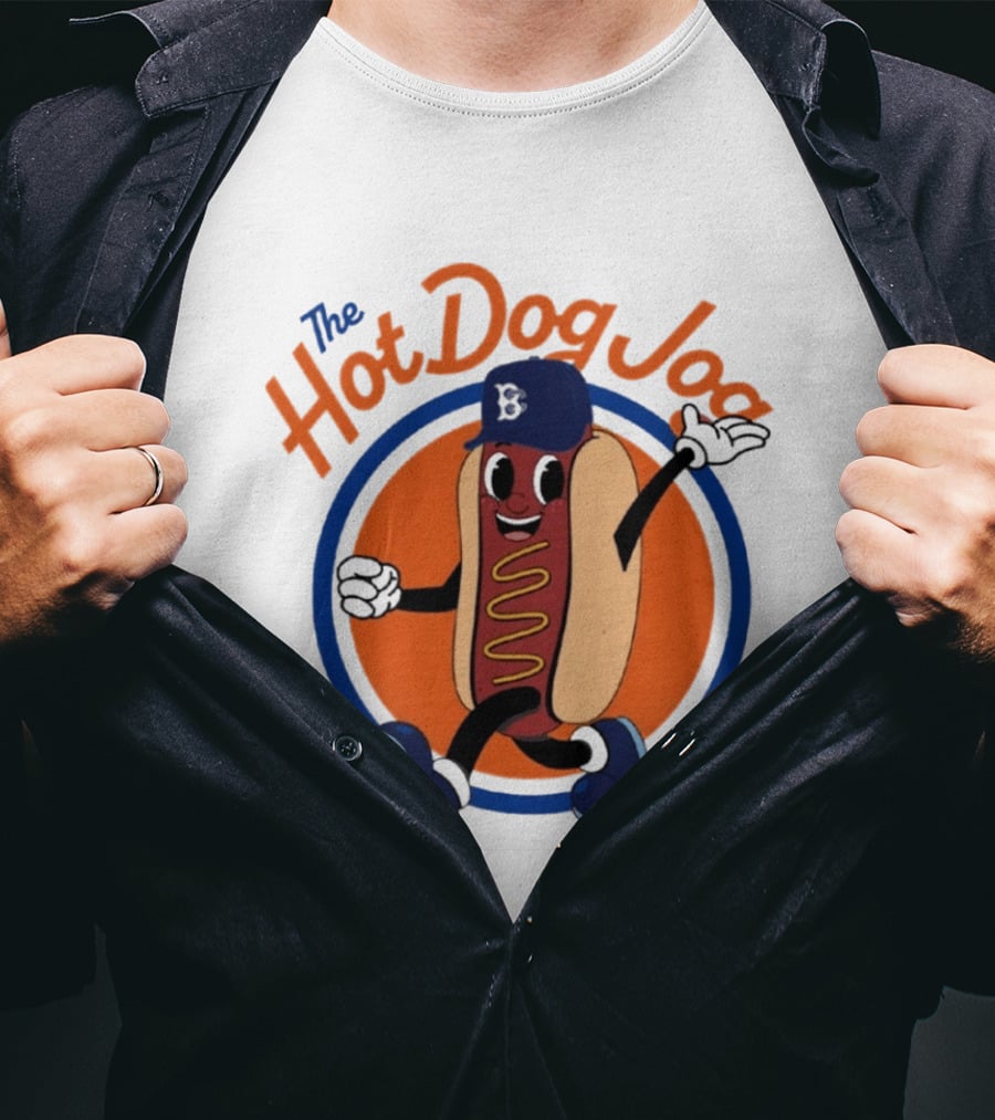 Brooklyn Cyclones The Hot Dog Jog Baseball T-Shirt