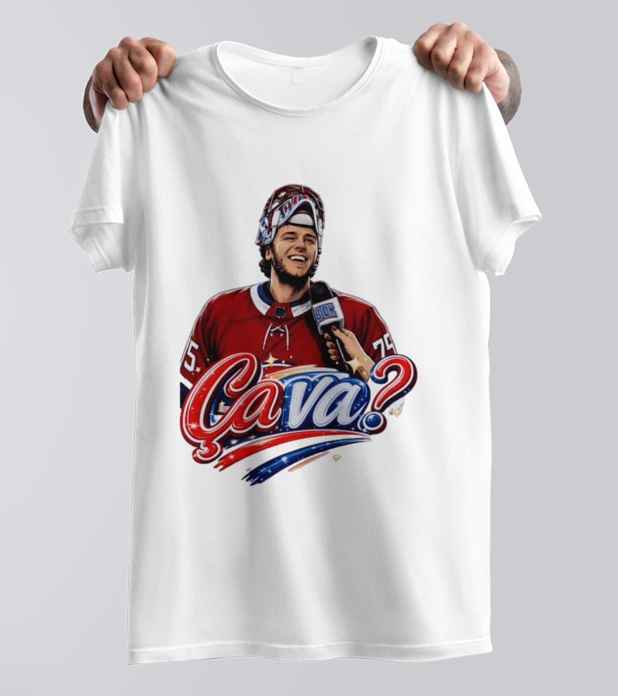 Ca Va Jakub Dobes Montreal Canadiens Interview NHL 75 Hockey Jersey T-Shirt