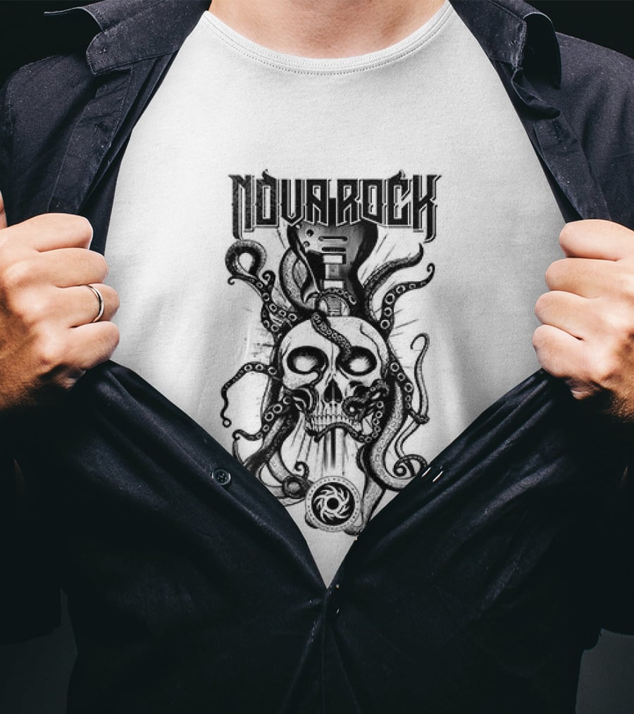 Nova Rock Sword Skull Line Up Festival T-Shirt