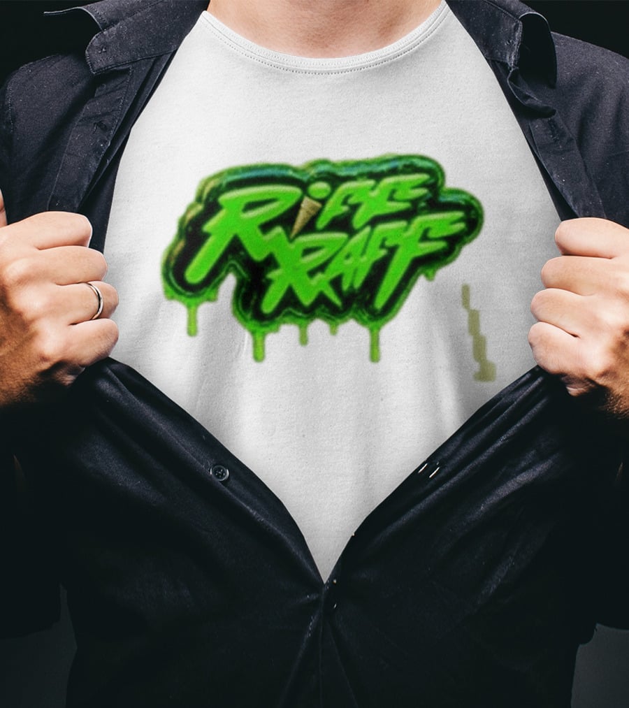 Riff Raff Neon Green Drip T-Shirt