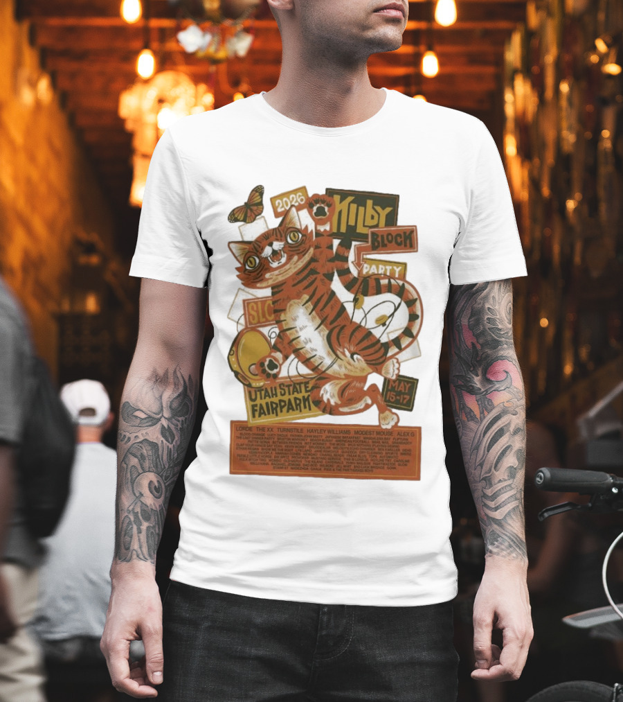 Kilby Block Party 2026 Utah State Fairpark May 15 17 Featuring Lorde Hayley Williams Modest Mouse And More T-Shirt