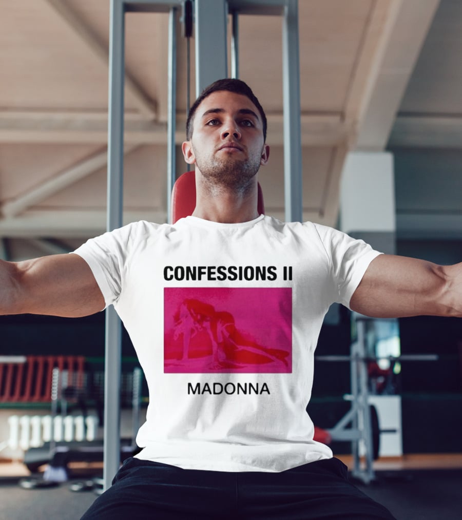 Madonna Confessions II Neon Pink Crawling Pose T-Shirt