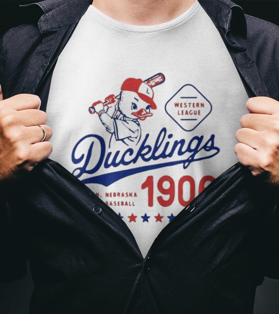 Ducklings Lincoln Nebraska Western League Baseball 1906 T-Shirt