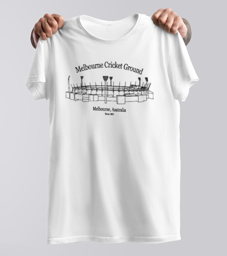 Melbourne Cricket Ground Sketch Melbourne Australia 2022 T-Shirt