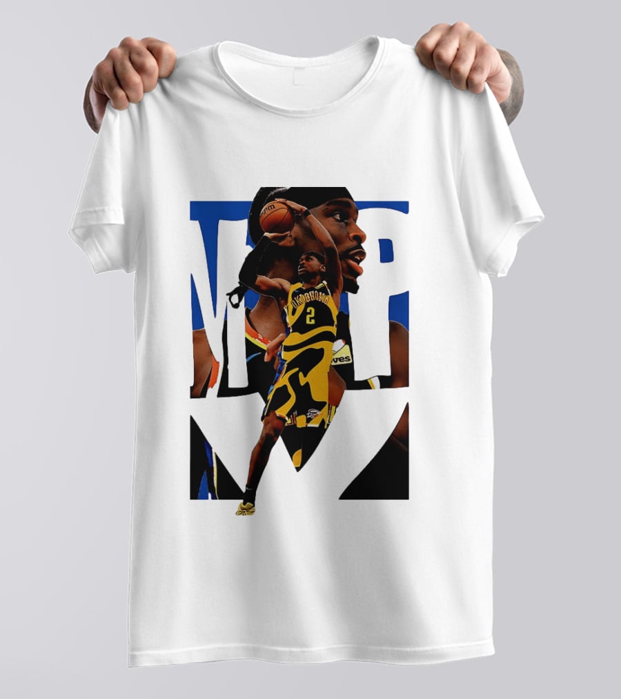 Shai Gilgeous Alexander 2 MVP Oklahoma City Thunder NBA Player Action T-Shirt