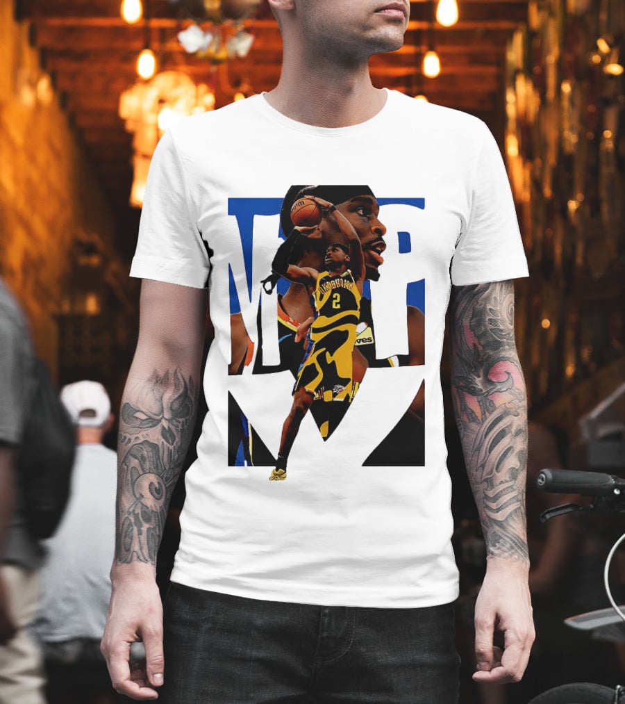 Shai Gilgeous Alexander 2 MVP Oklahoma City Thunder NBA Player Action T-Shirt