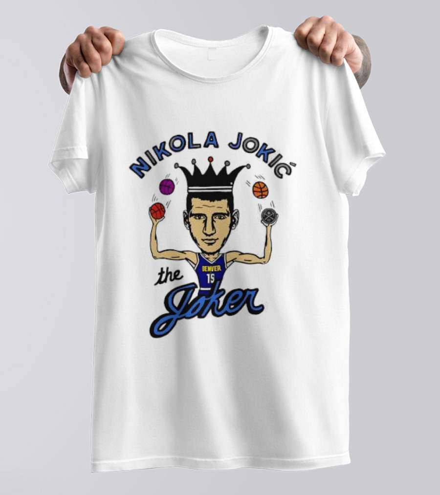 Nikola Jokić The Joker Denver Nuggets NBA Basketball T-Shirt