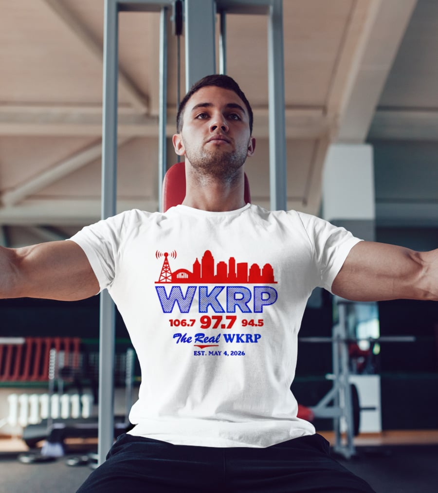 WKRP 106.7 97.7 94.5 The Real WKRP Est. May 4 2026 City Skyline T-Shirt