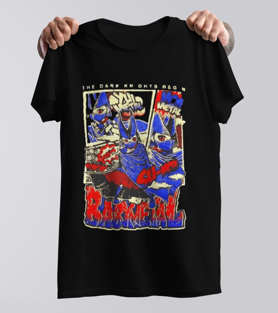Babymetal The Dark Knights Begin Wow Metal Manga Style Comic T-Shirt