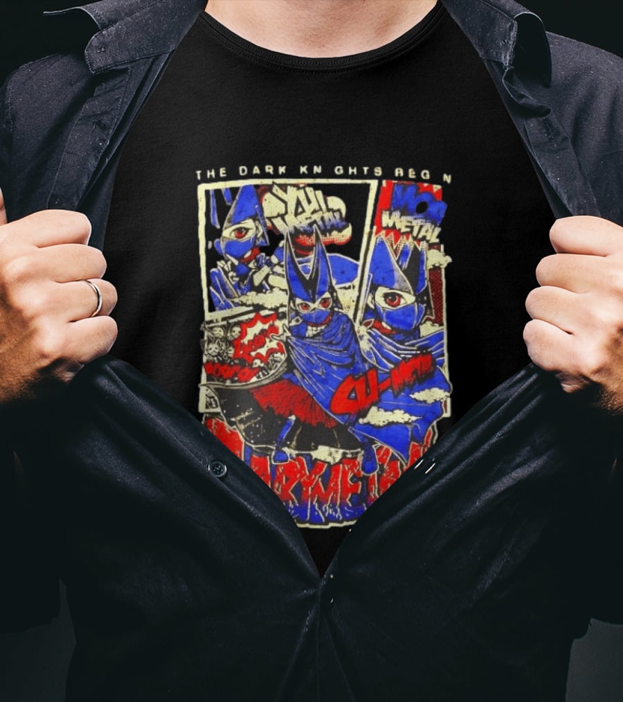 Babymetal The Dark Knights Begin Wow Metal Manga Style Comic T-Shirt