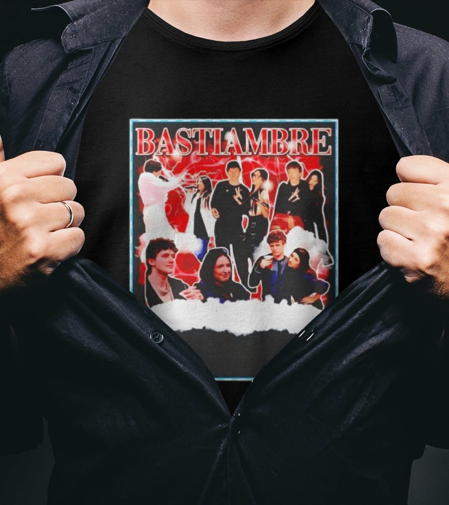 Bastiambre Movie Pop Culture Characters Collage T-Shirt