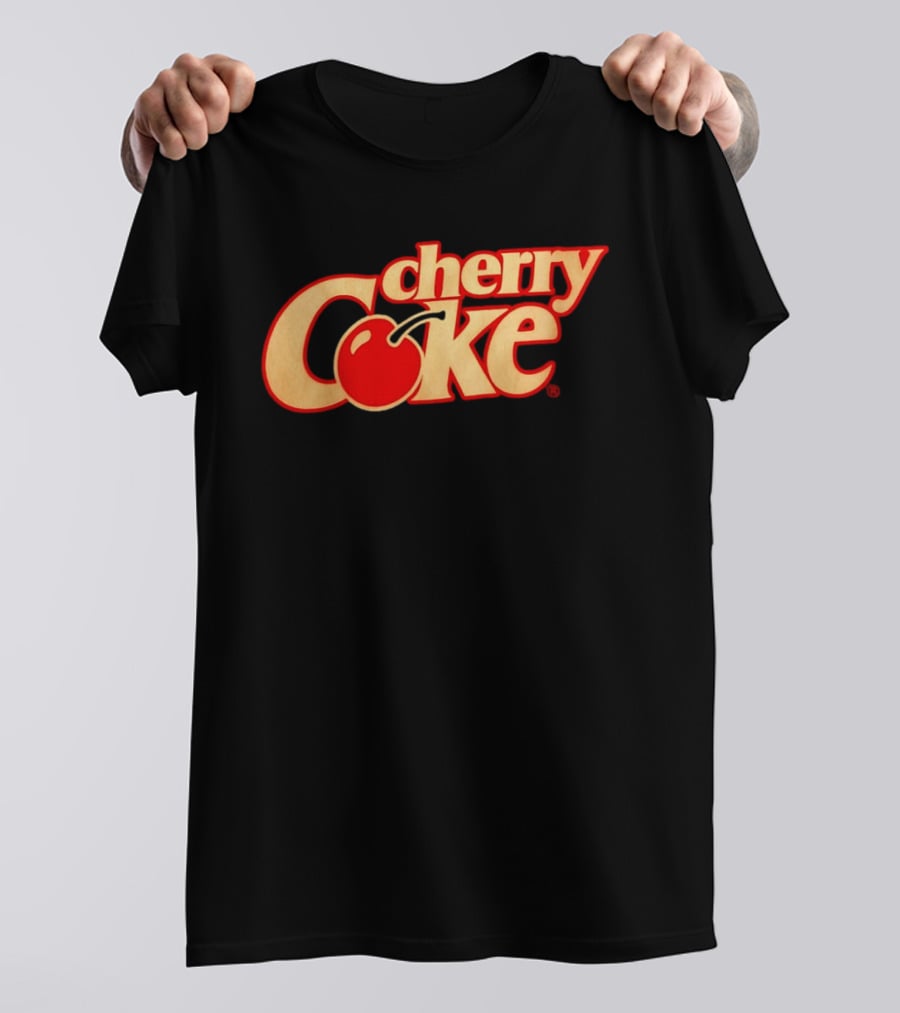 Cherry Coke Retro Logo With Red Cherry T-Shirt