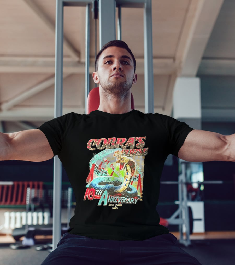 Cobra's Curse 10th Anniversary Busch Gardens Tampa Roller Celebration T-Shirt