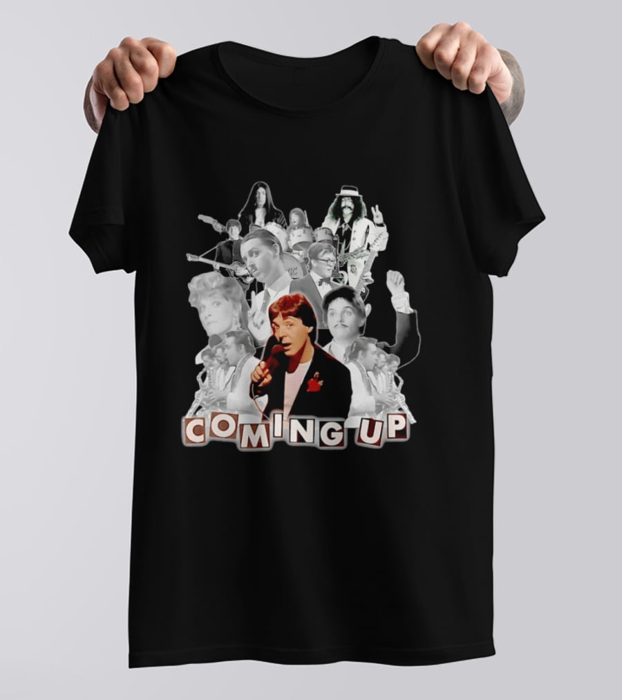 Coming Up Album Paul McCartney Music Video Characters And Band Collage T-Shirt