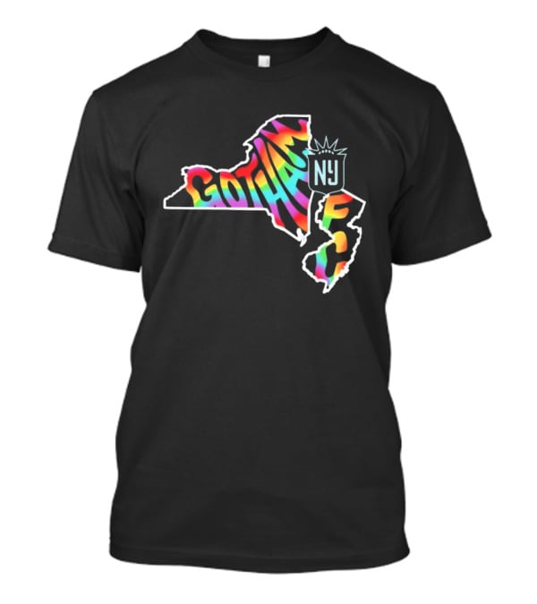 Gotham FC Pride Groovy New York New Jersey T-Shirt