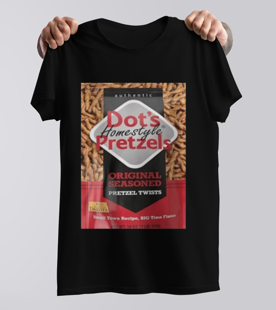Dot's Homestyle Pretzels Original Seasoned Snack Twist Authentic North Dakota Flavor T-Shirt