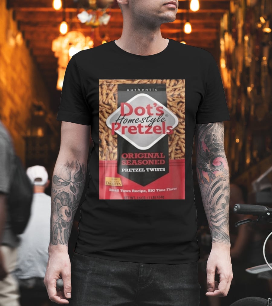 Dot's Homestyle Pretzels Original Seasoned Snack Twist Authentic North Dakota Flavor T-Shirt