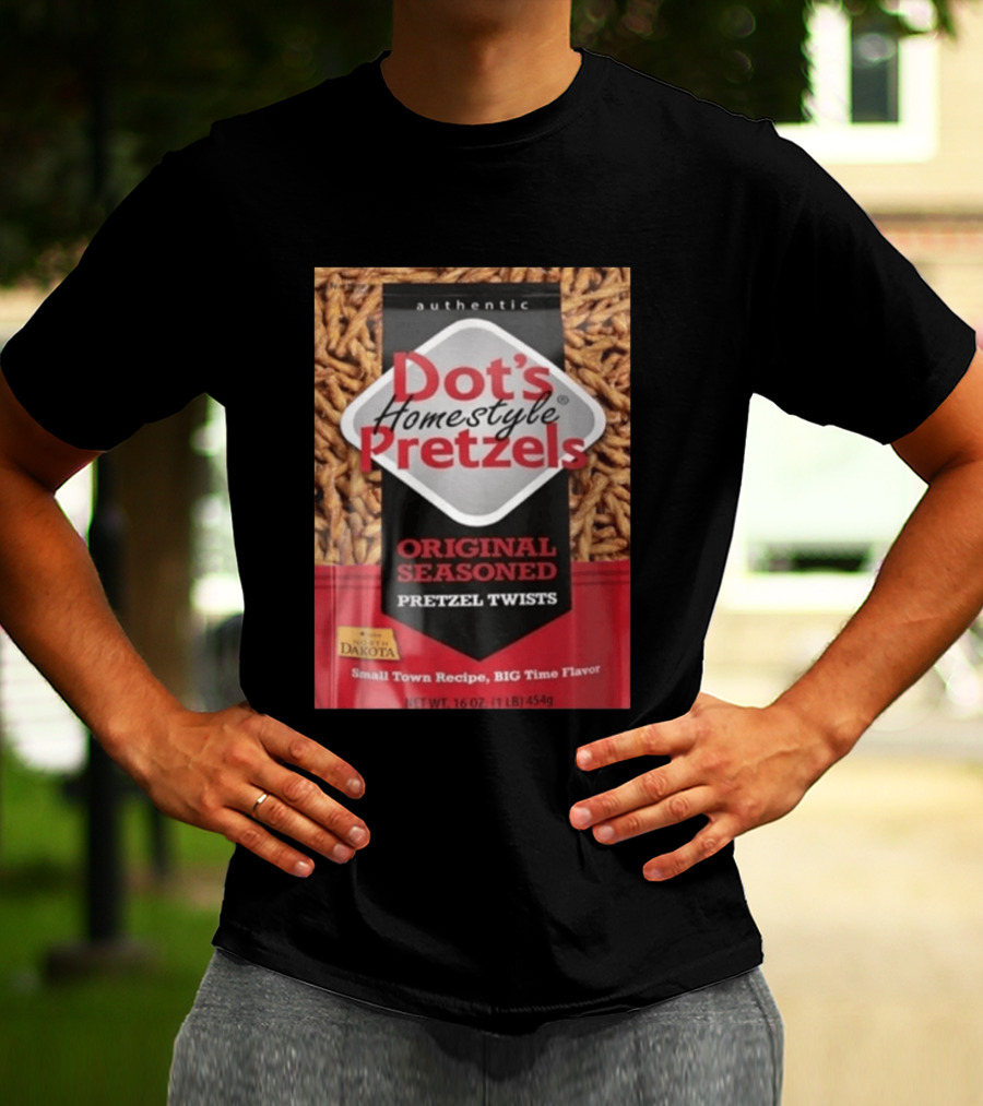 Dot's Homestyle Pretzels Original Seasoned Snack Twist Authentic North Dakota Flavor T-Shirt