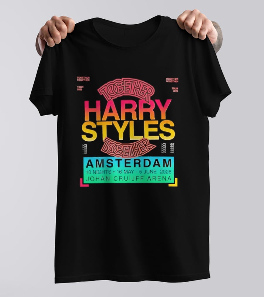 Harry Styles Together Tour 2026 Amsterdam Johan Cruijff Arena T-Shirt