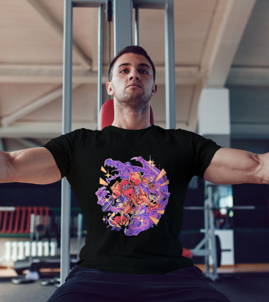 Metroid Samus Aran Versus Ridley Galactic Battle Hunter T-Shirt