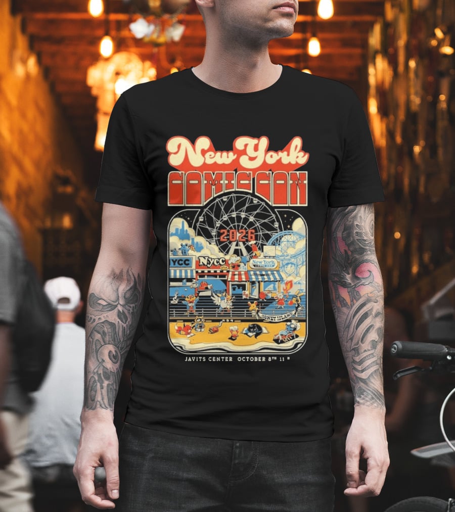 New York Comic Con 2026 Coney Island Javits Center October 8 To 11 T-Shirt