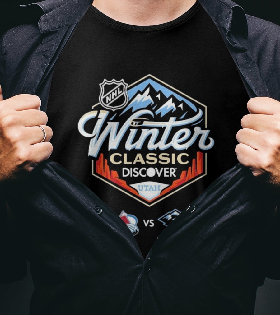 NHL Winter Classic Discover Utah 2027 Colorado Avalanche Vs Utah Mammoth T-Shirt