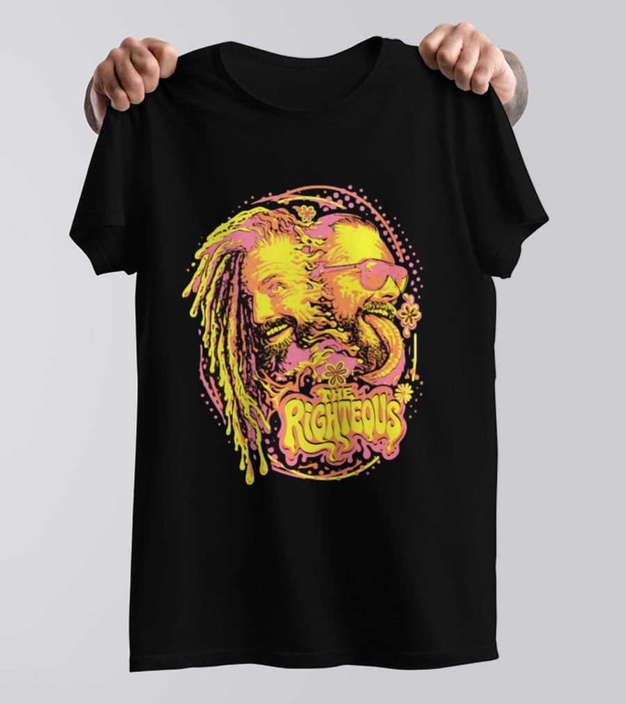The Righteous Psychedelic Neon Fusion T-Shirt