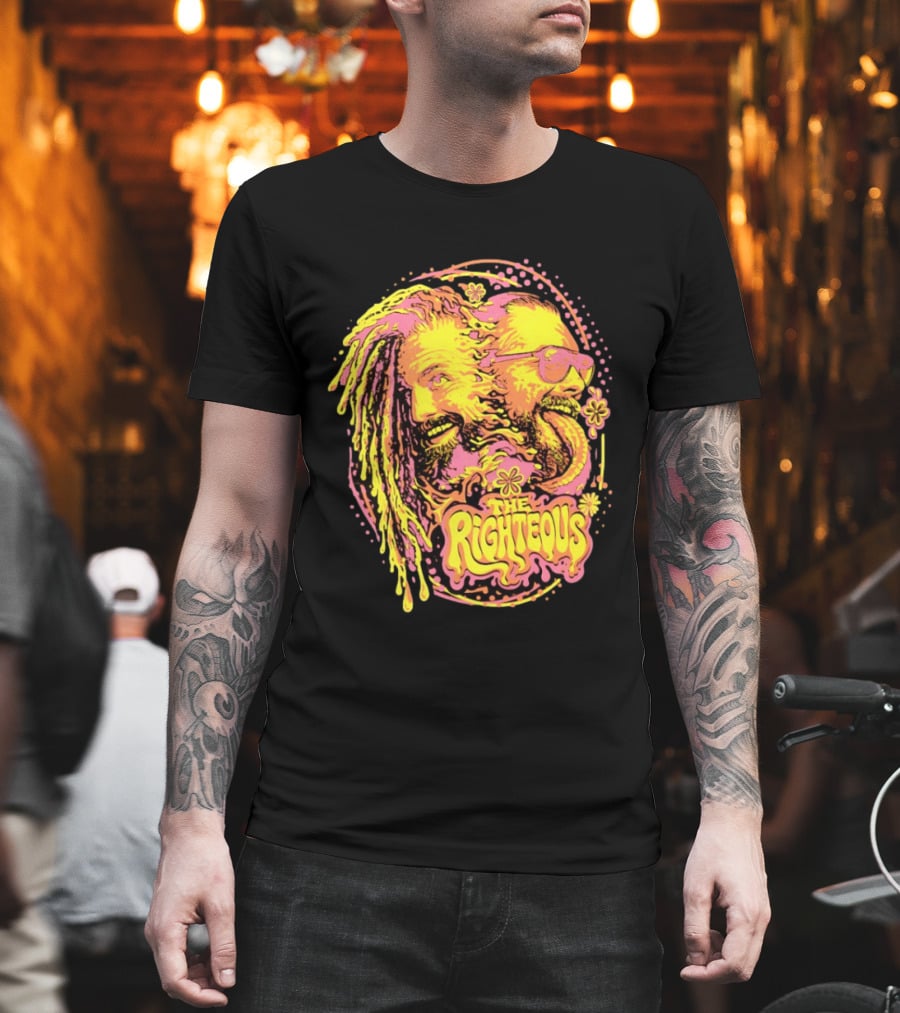 The Righteous Psychedelic Neon Fusion T-Shirt