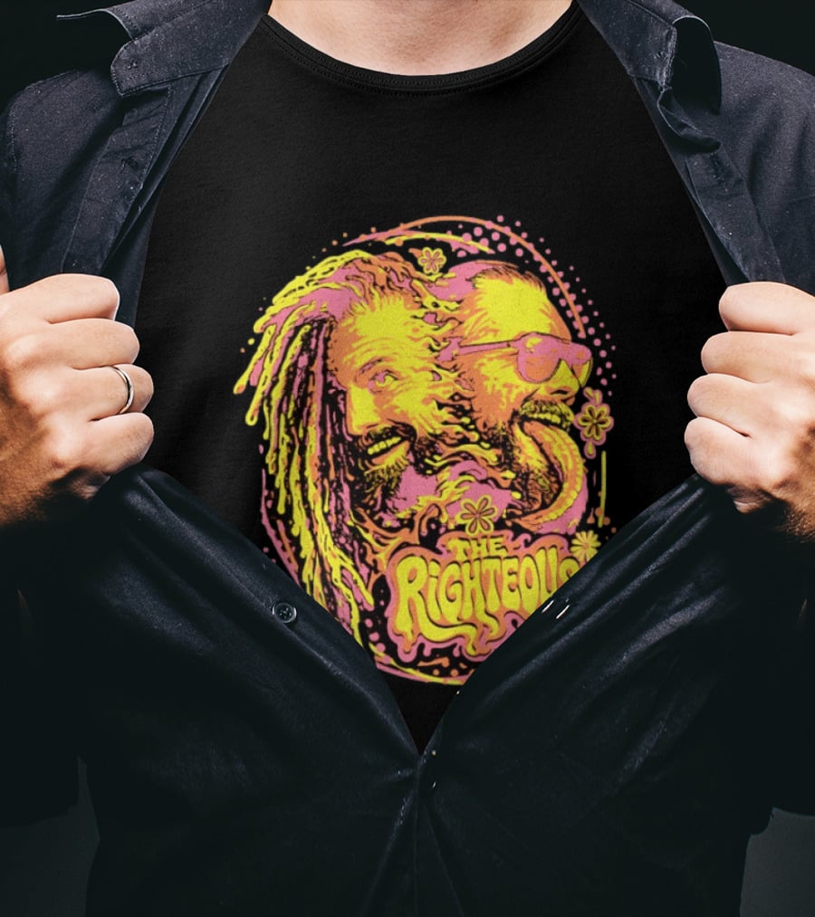 The Righteous Psychedelic Neon Fusion T-Shirt