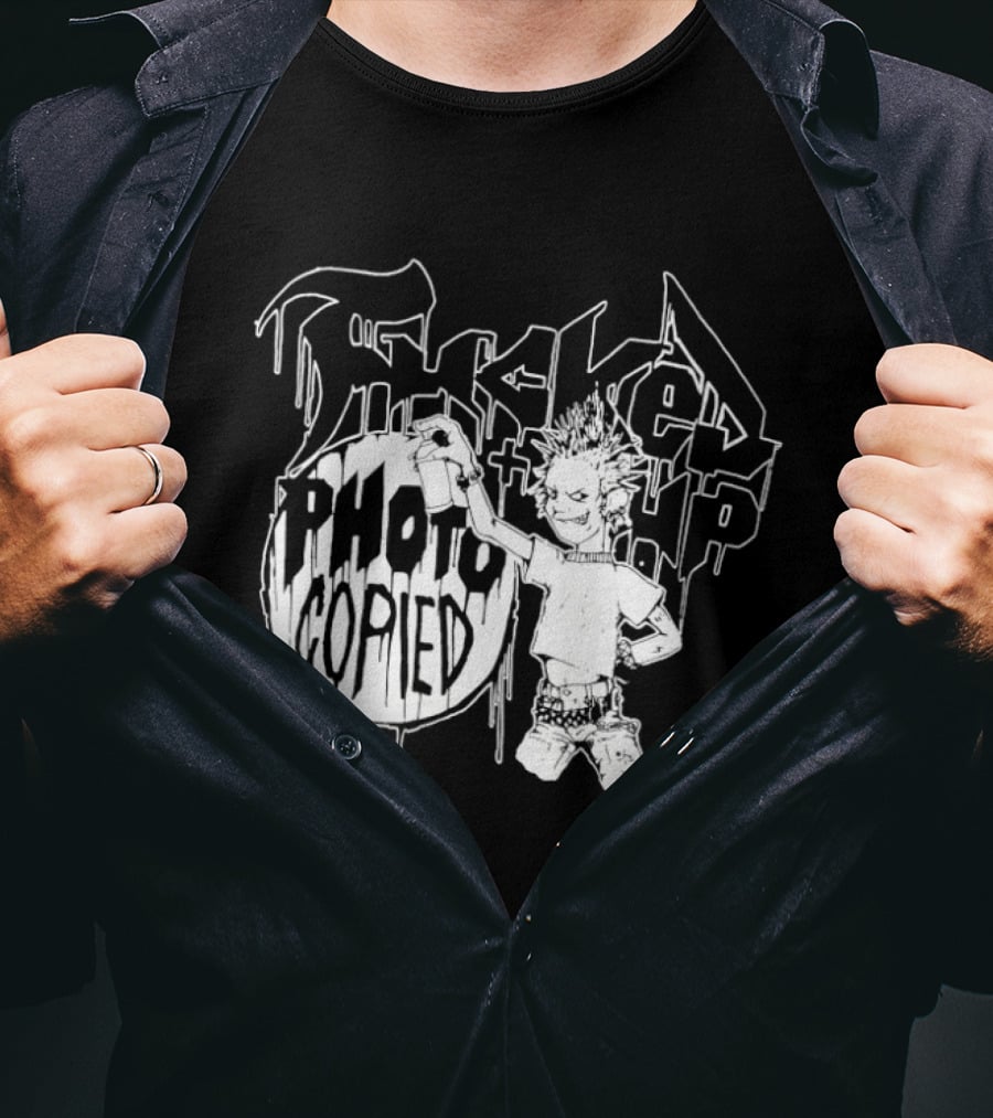 F'd Up Photocopied Undercover SS01 Graffiti Style Punk T-Shirt