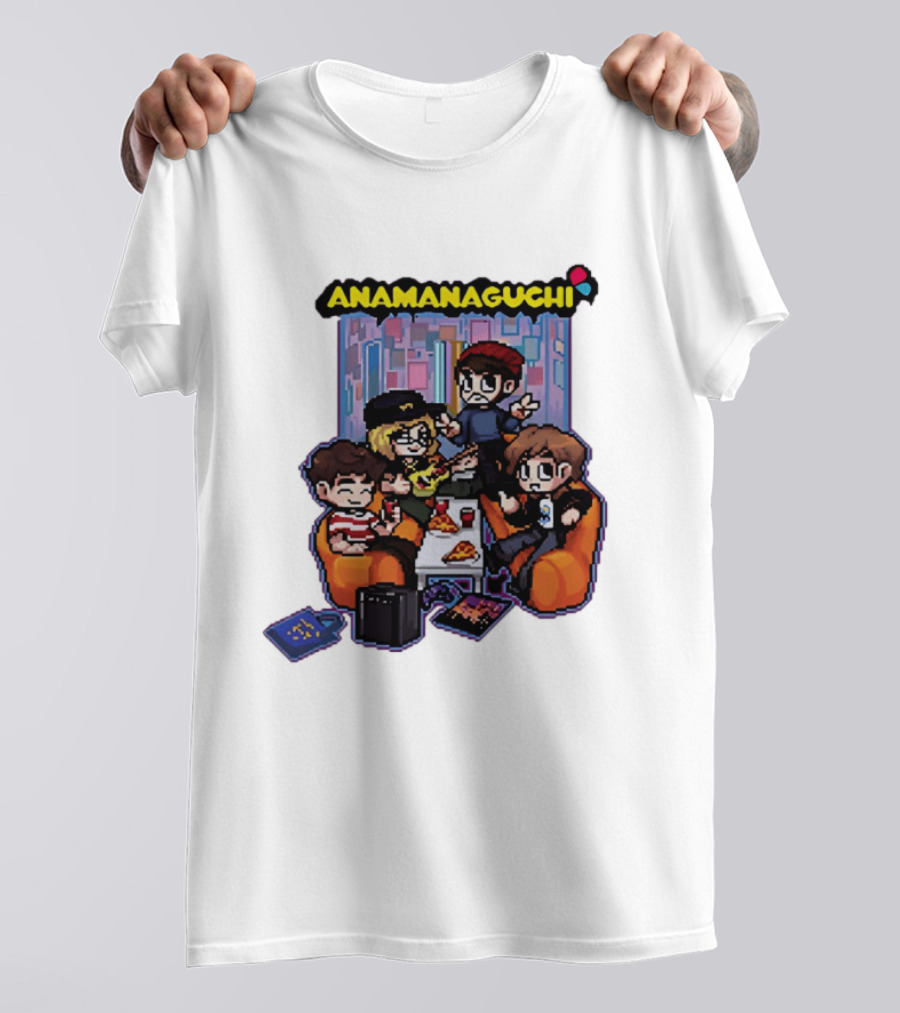 Anamanaguchi Scott Pilgrim Vs The World The Game Retro Pixel Art Scene T-Shirt