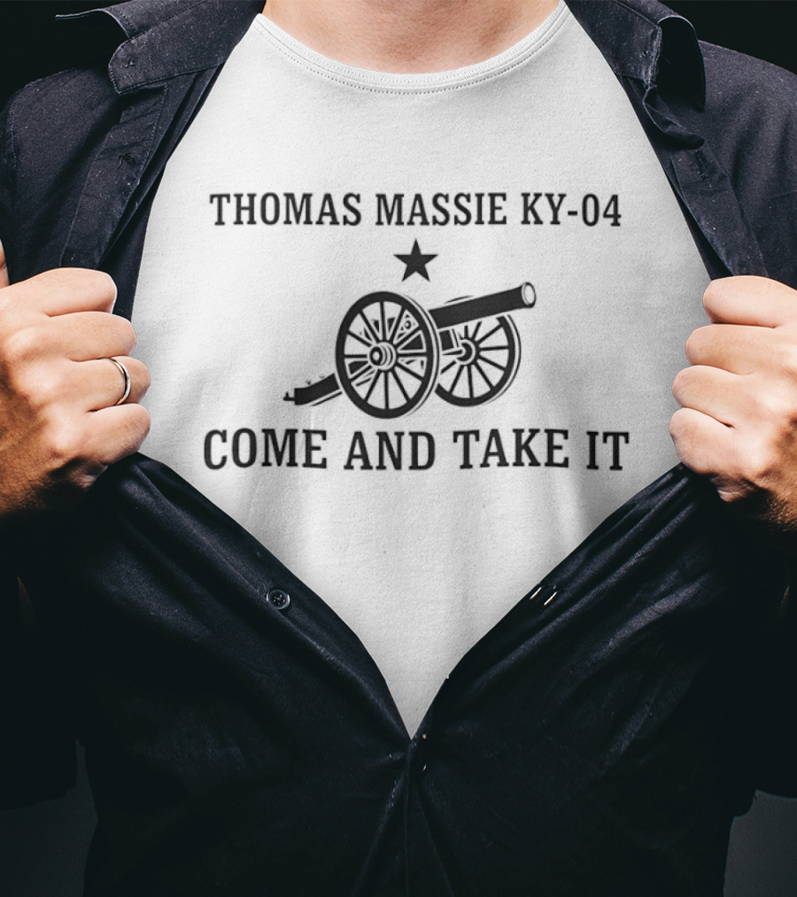 Thomas Massie KY 04 Come And Take It Cannon Star T-Shirt