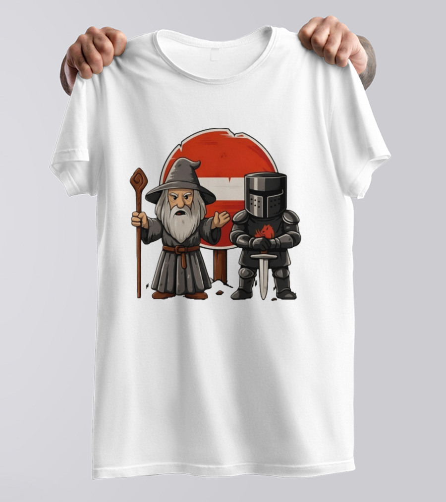 Gandalf Black Knight None Shall Pass T-Shirt