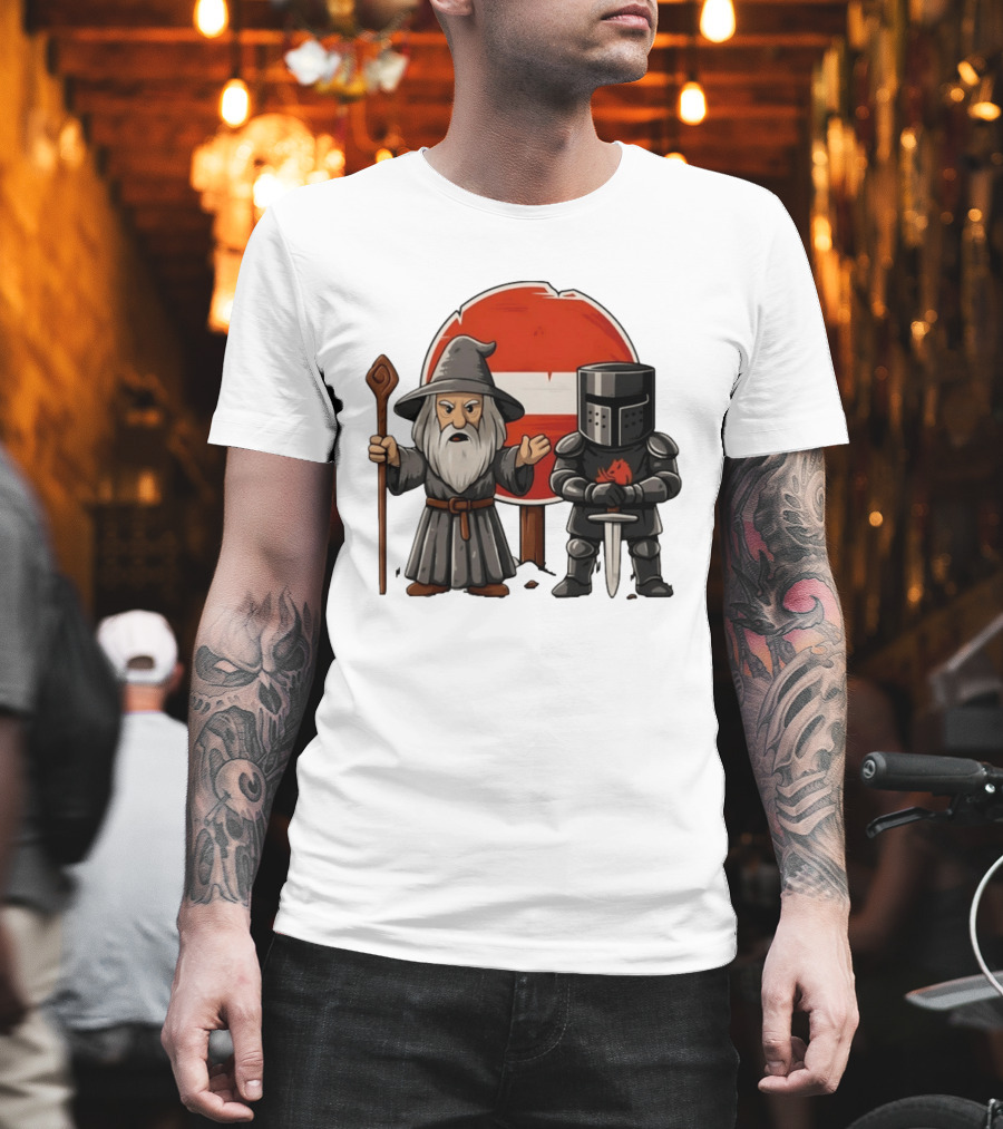 Gandalf Black Knight None Shall Pass T-Shirt