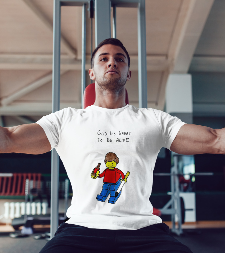 Lego God It's Great To Be Alive Paintbrush And Bottle T-Shirt