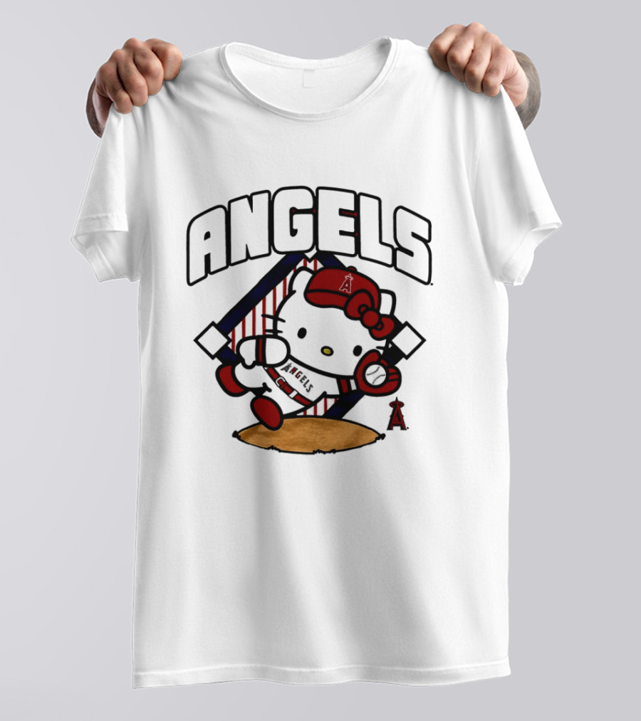 Hello Kitty Angels Baseball Los Angeles 2026 MLB T-Shirt