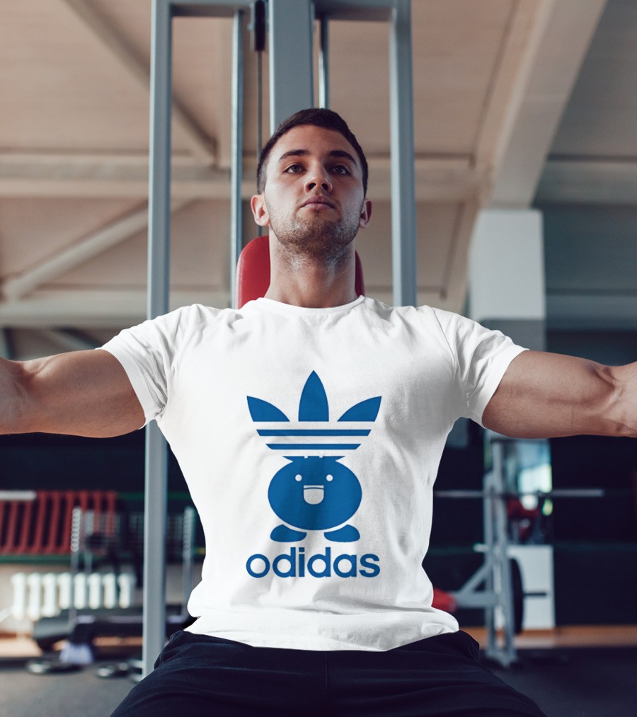 Odidas Pokemon Oddish Mashup Blue T-Shirt