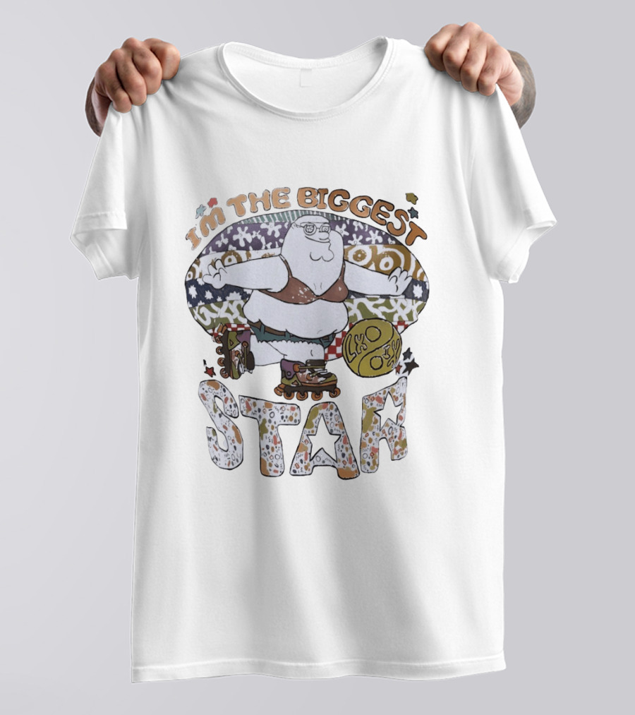 I'm The Biggest Star Peter Griffin Roller Skating T-Shirt