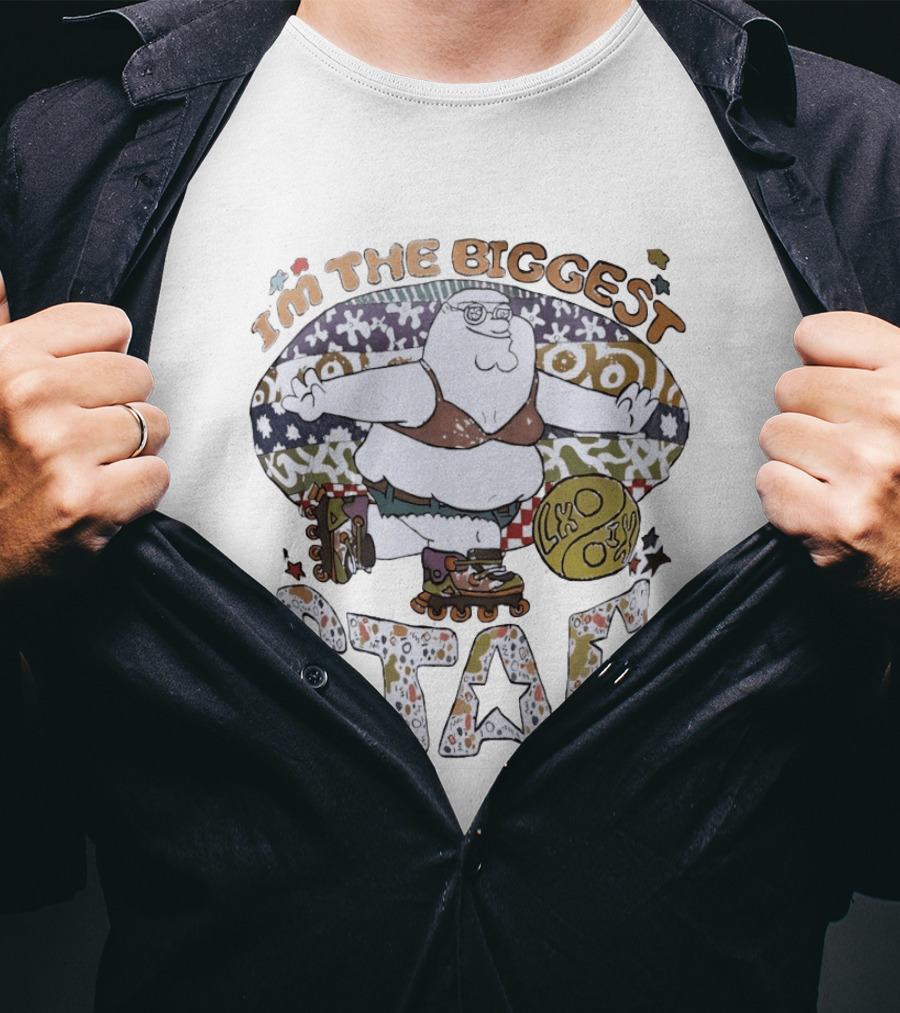 I'm The Biggest Star Peter Griffin Roller Skating T-Shirt