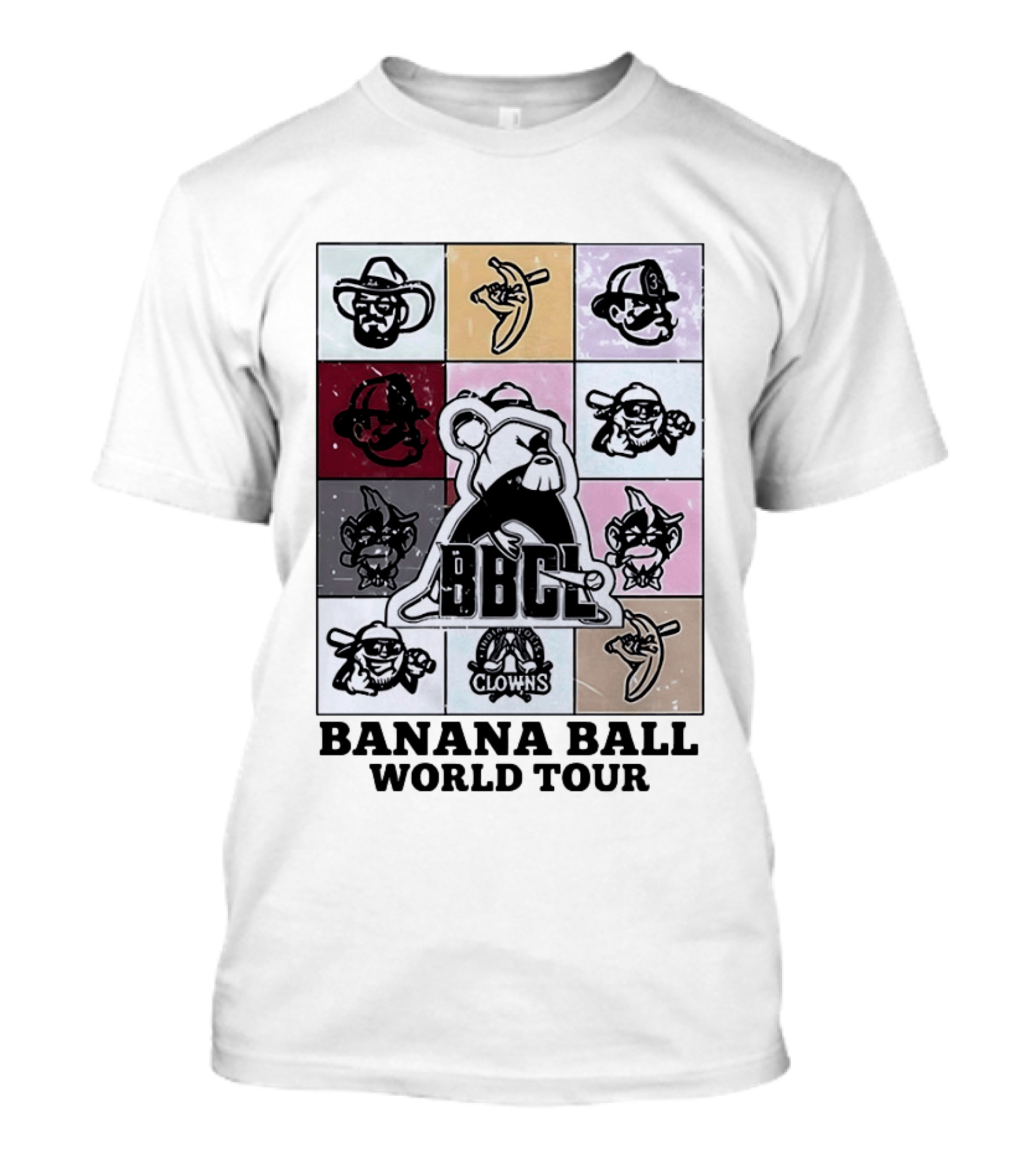 BBCL Clowns Banana Ball World Tour 2026 T-Shirt