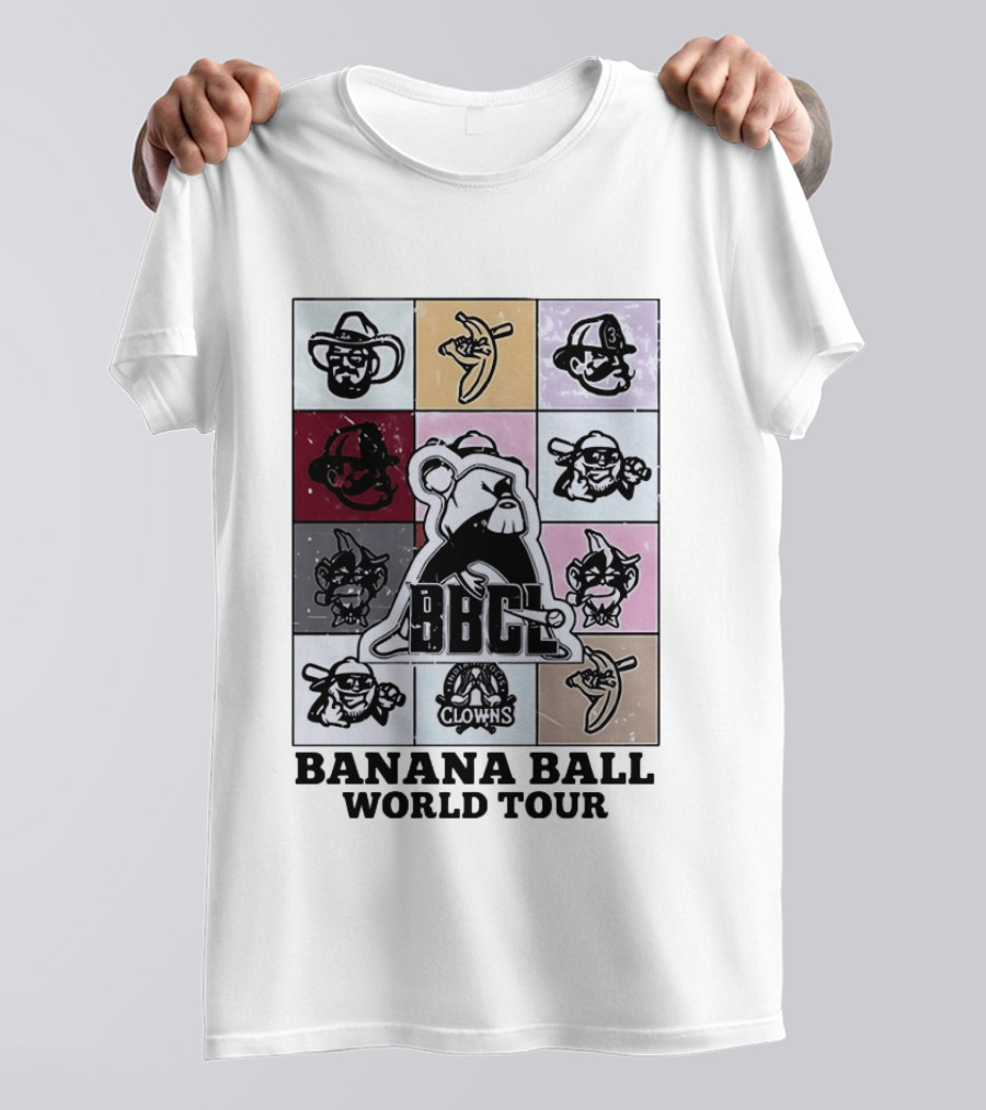 BBCL Clowns Banana Ball World Tour 2026 T-Shirt