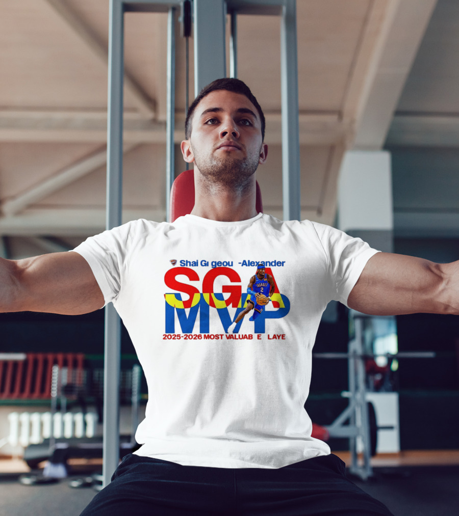 Shai Gilgeous Alexander SGA MVP 2025 2026 Most Valuable Player Oklahoma City Thunder T-Shirt