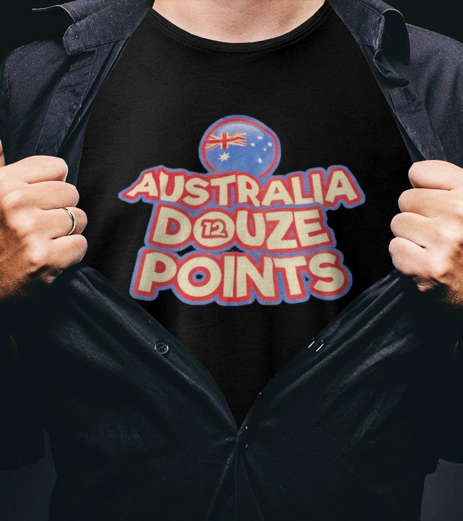 Australia Douze 12 Points Flag Circle Stars T-Shirt
