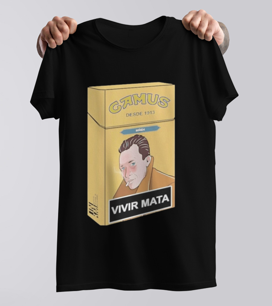 Camus Desde 1913 Vivir Mata Cigarette Box T-Shirt