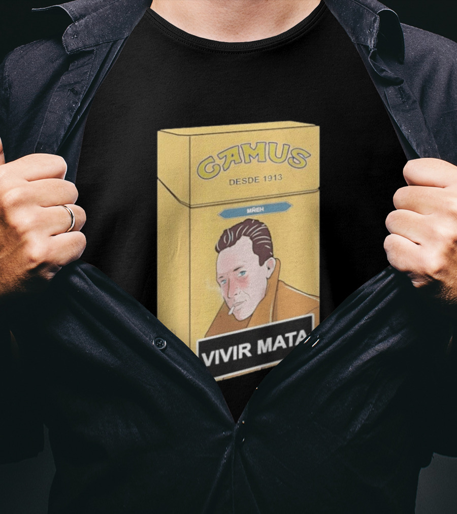 Camus Desde 1913 Vivir Mata Cigarette Box T-Shirt