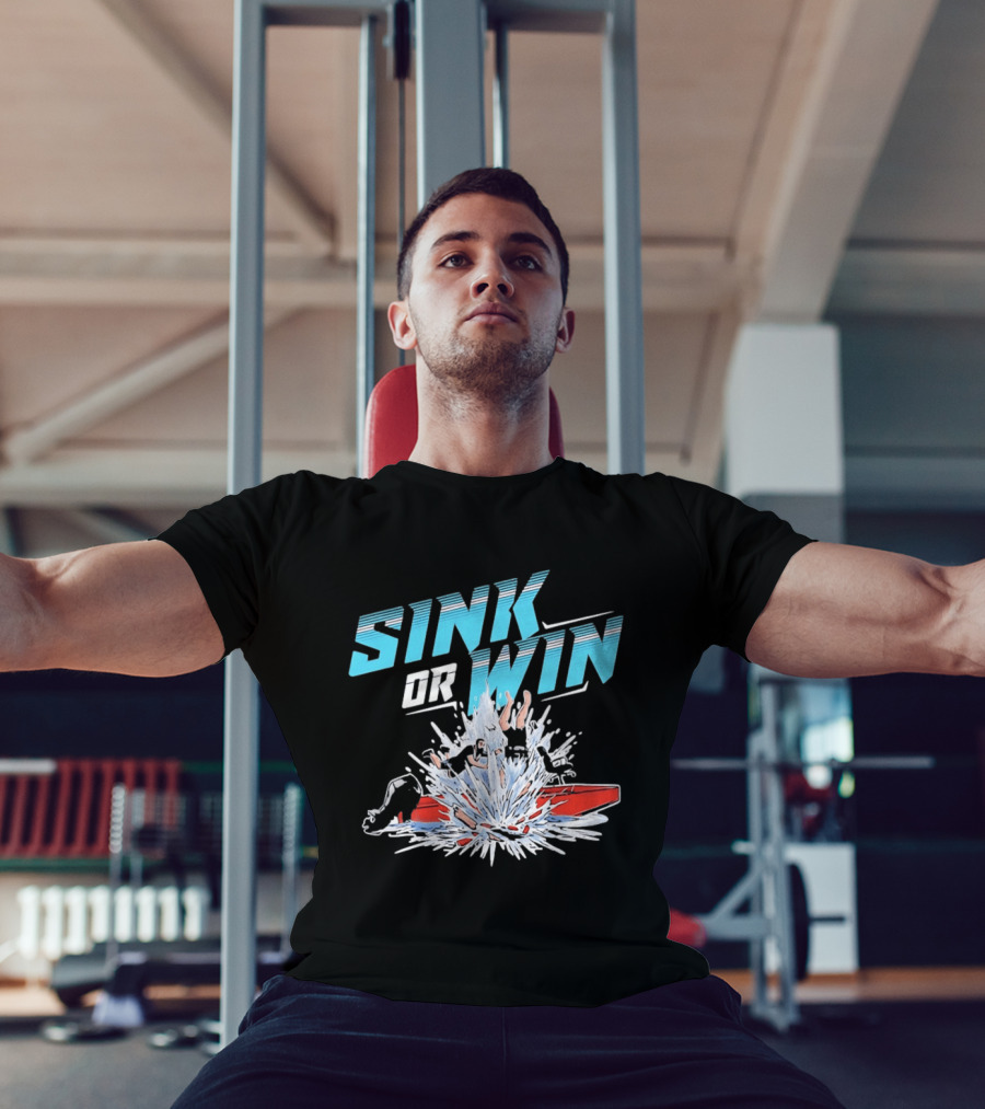 Cleetus McFarland Jackstand Jimmy Sink Or Win Splashing Red Boat T-Shirt